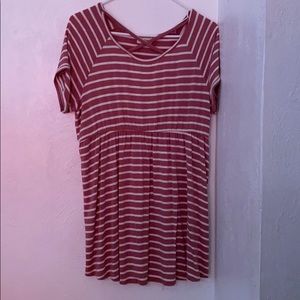 Maternity striped shirt/mini dress